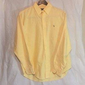 POLO Ralph Lauren Men’s Button Yellow Dress Shirt